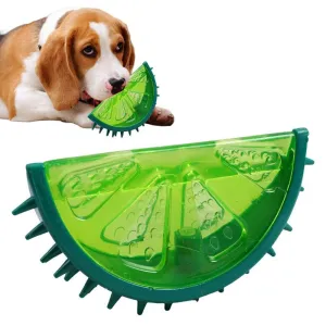 Puppy Chewing Toy Durable Teether Cooling Chew Toys With Fruit Shape Design Tough Freezable