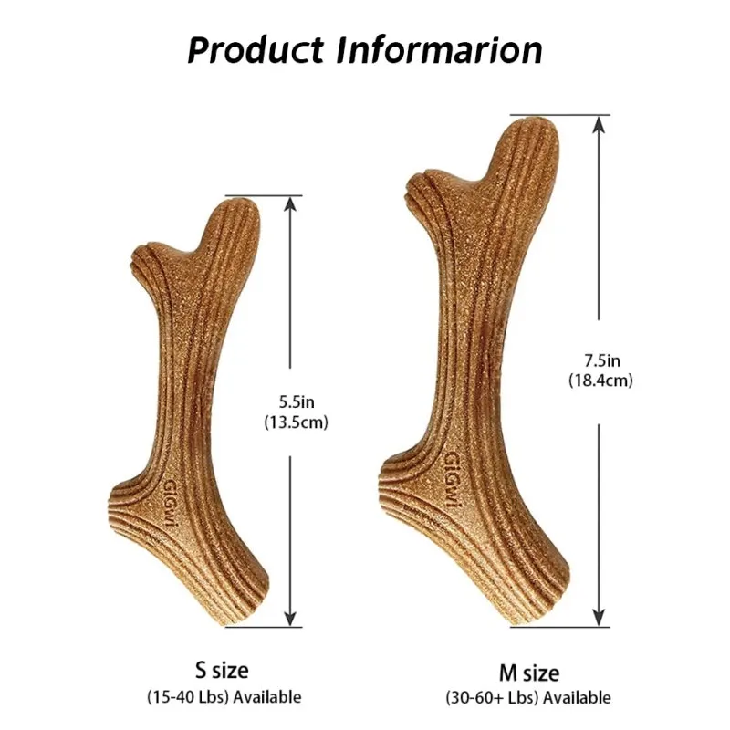 Real Wooden Deer Antler Dog Chew Toy – Durable & Tough