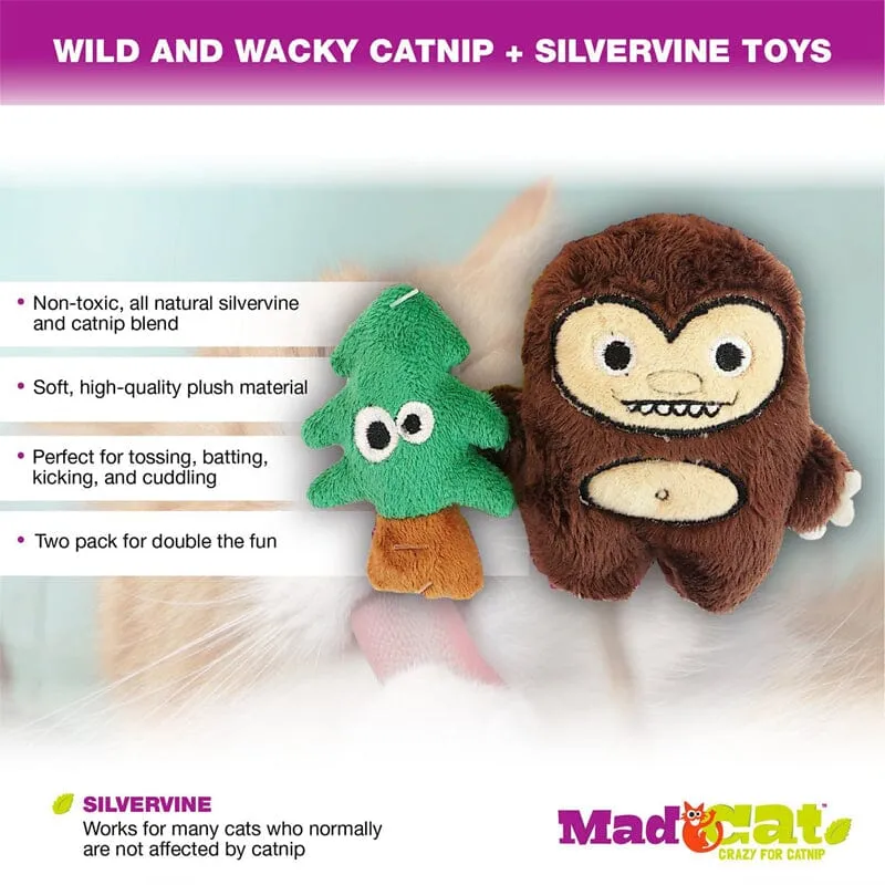 Sassy Sasquatch Catnip & Silvervine Cat Toy - 2 Pack