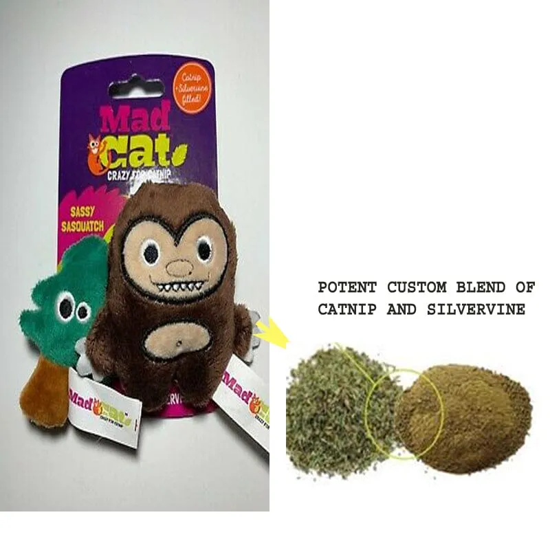 Sassy Sasquatch Catnip & Silvervine Cat Toy - 2 Pack