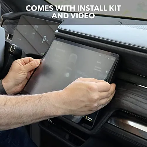 Screen Protectors for Rivian R1T / R1S (PET based, Easy Install, No Bubbles) (All 3 (Navigation   Dash   Back), Matte)