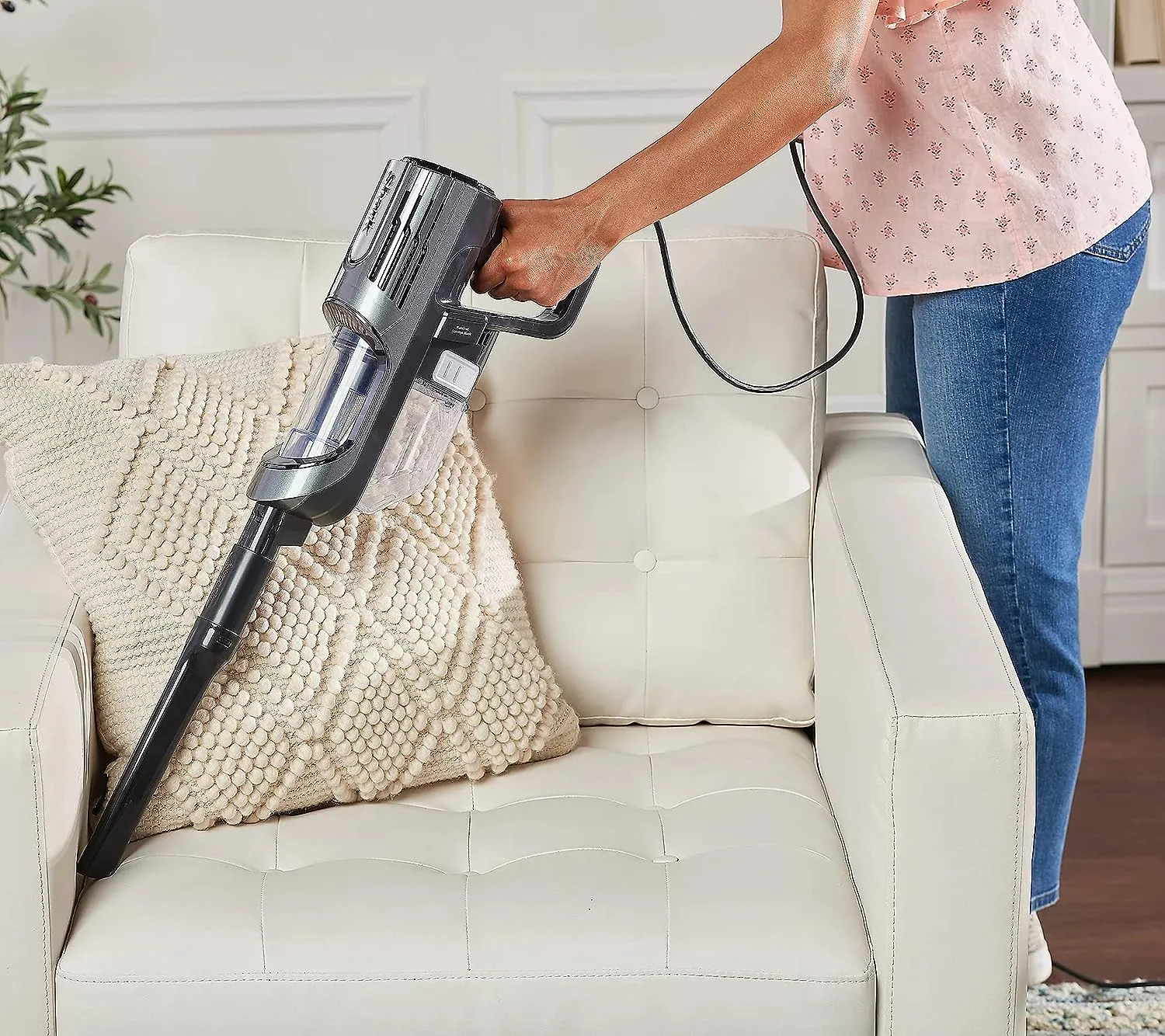 Shark Vertex Corded Ultralight DuoClean PowerFins Stick Vacuum with Self-Cleaning Brushroll (Renewed) (Mint)