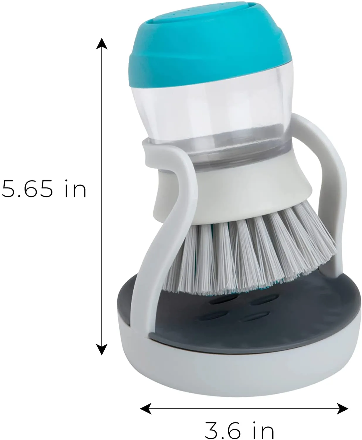 Soap Dispensing Palm Brush and Stand
