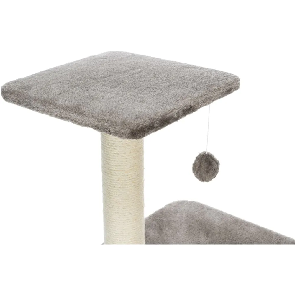 Trixie Altea Scratching Wave on Post with Paw Print for Cats (White/Grey)