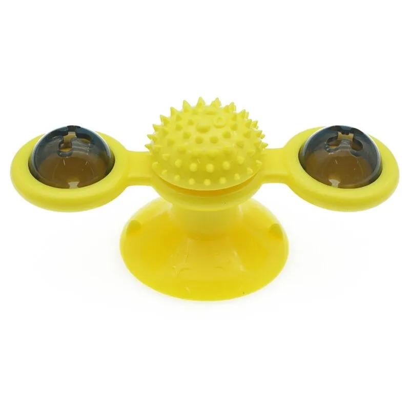 Turntable Teasing Cat Brush
