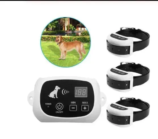 Wireless Electric Dog Pet Fence Containment System - LCD Display & Waterproof Collar