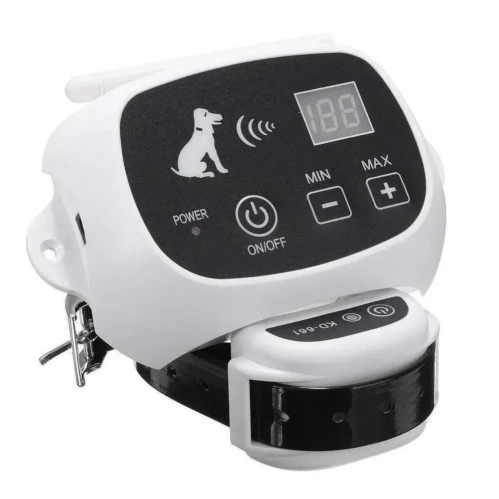 Wireless Electric Dog Pet Fence Containment System - LCD Display & Waterproof Collar