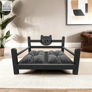WLO® Black Basic Modern Cat Bed