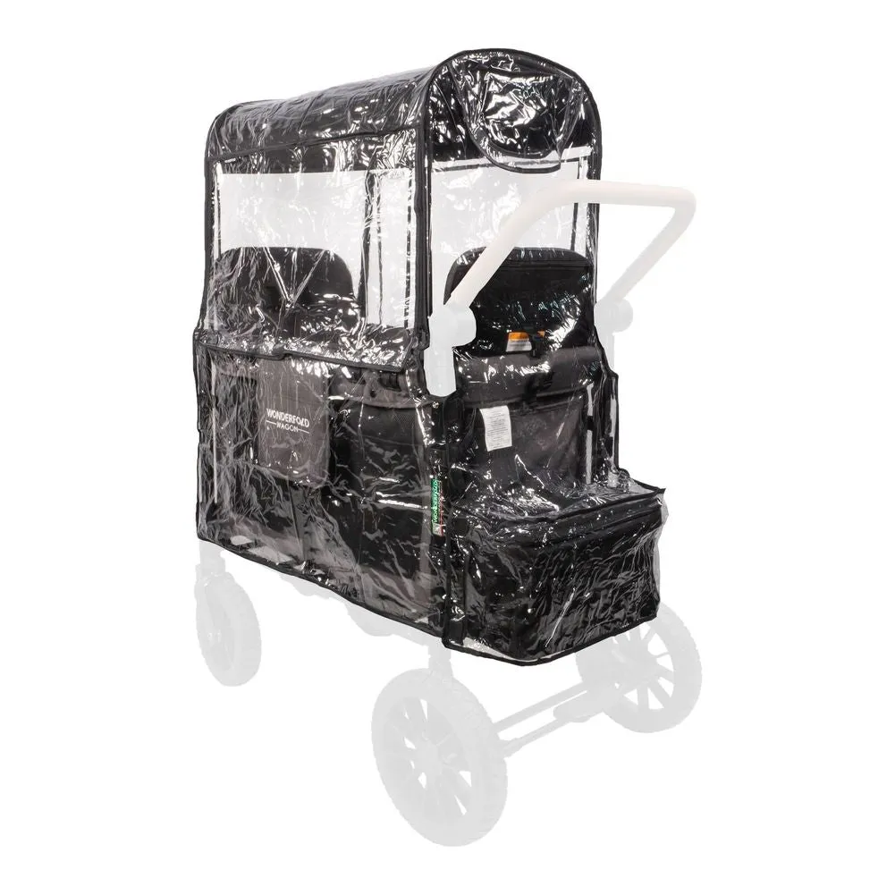 Wonderfold Clear Rain Cover for W2 Elite/Luxe Stroller Wagons