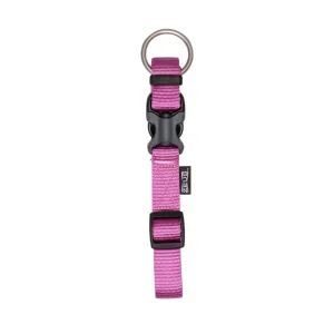 Zeus Adjustable Nylon Dog Collar Fuchsia